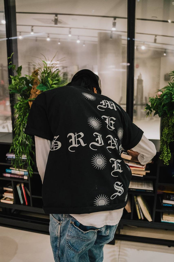 Menes – The Black & Gray “Grind” Shirt: Strength in the Shadows